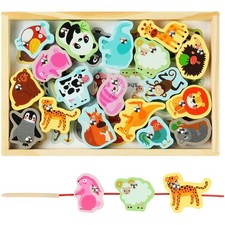 Angelspiel Holz Magnetspiel Motorikspielzeug Montessori Kinder Holzspiel Fisc...