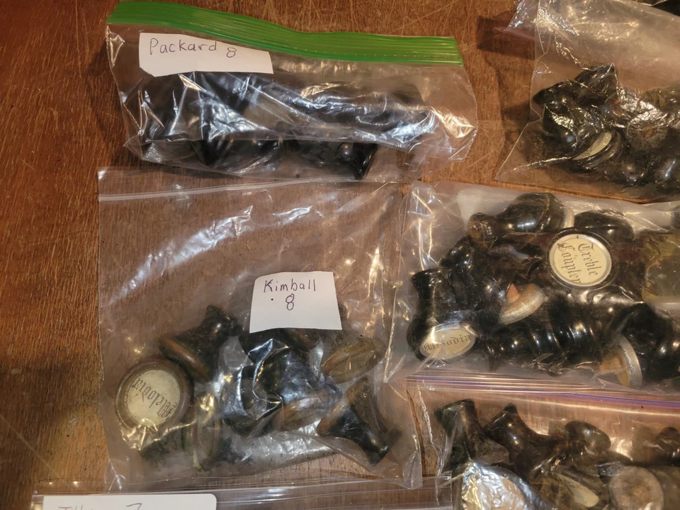 Huge Organ Pull Knob Lot 800 + Drawer Tops Dresser Antique Victorian Wooden  - Image 2 of 4