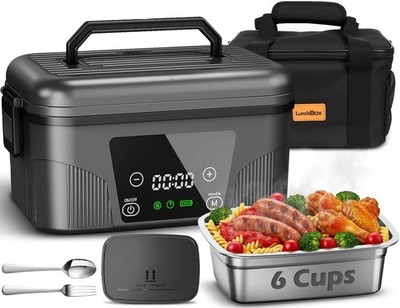 Cordless Electric Lunch Box for Adults, 18000mAh Rechargeable Heated Lunch Box B