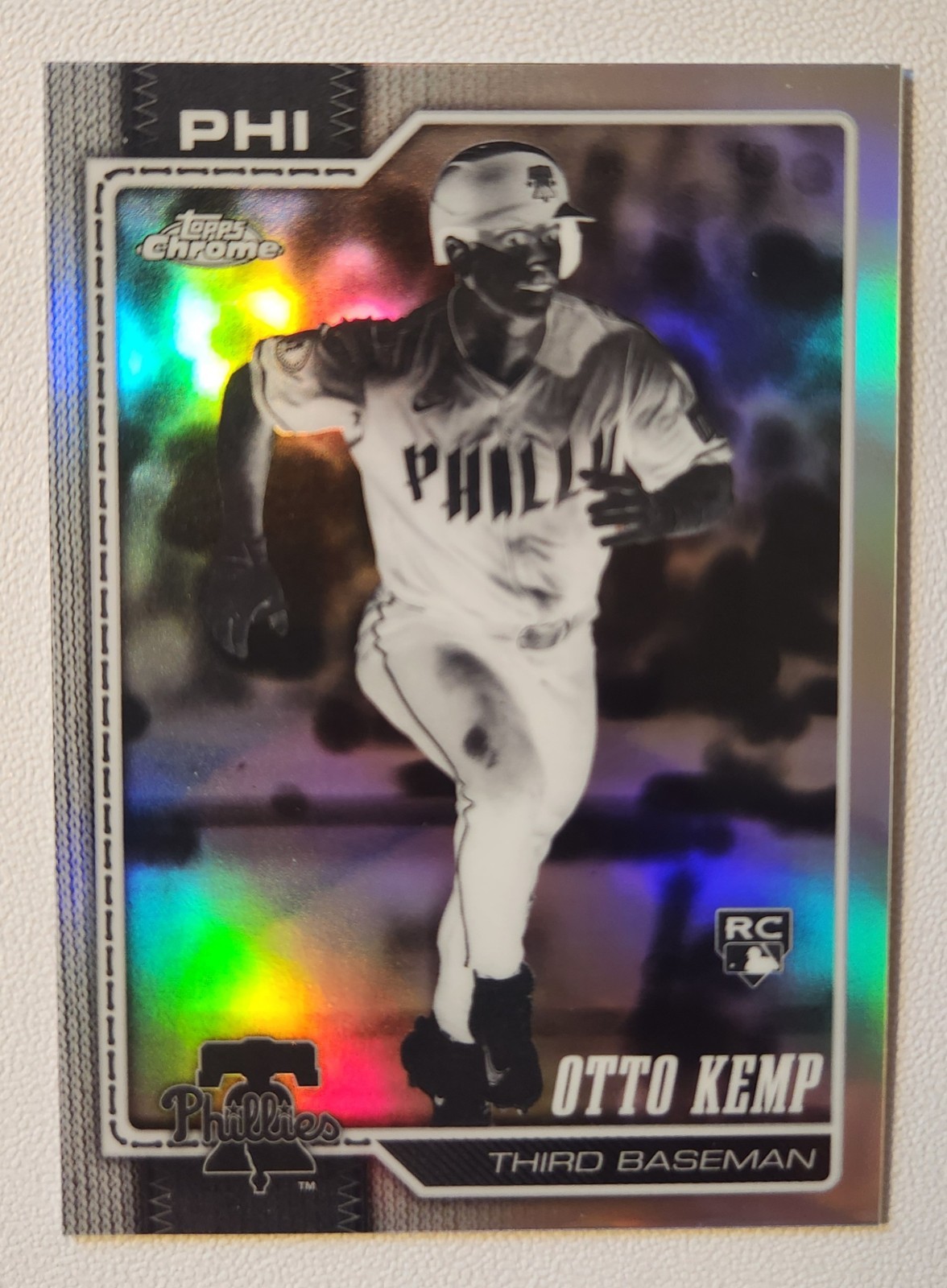 2026 Topps Chrome Negative Refractor Otto Kemp RC