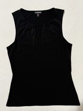 Express Black Sleeveless Keyhole Neck Stretch Tank Top Size S Women