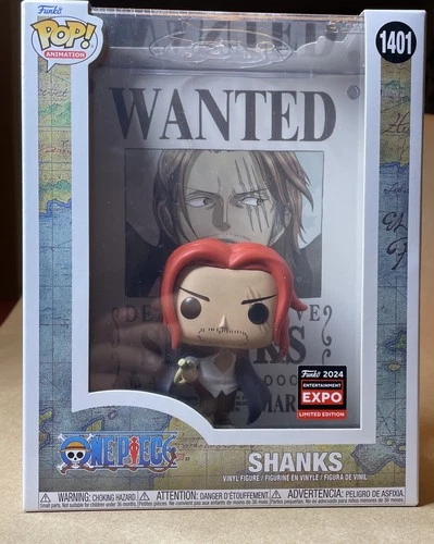 Funko Pop! Shanks Wanted Poster #1401 - One Piece - 2024 C2E2 Shared Sticker