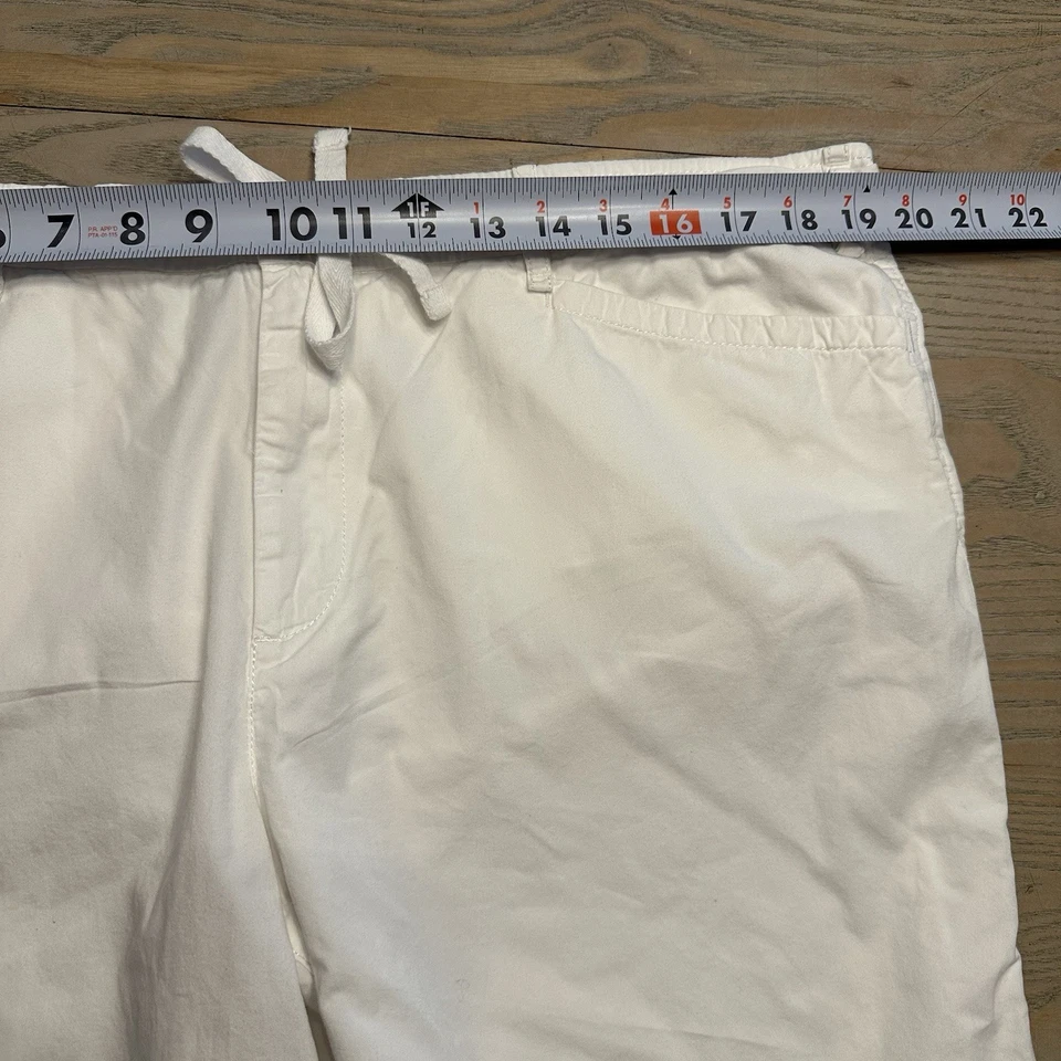 Pantalones cortos blancos Lauren Ralph Lauren Jeans Co para mujer 16 con cordón entrepierna de 7” Foto 4 de 4