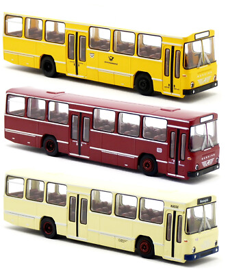 Modèle Réduit Brekina Büssing BS 120 N Bus – Échelle 1:87 (H0), Couleur Rouge/jaune, édition Limitée