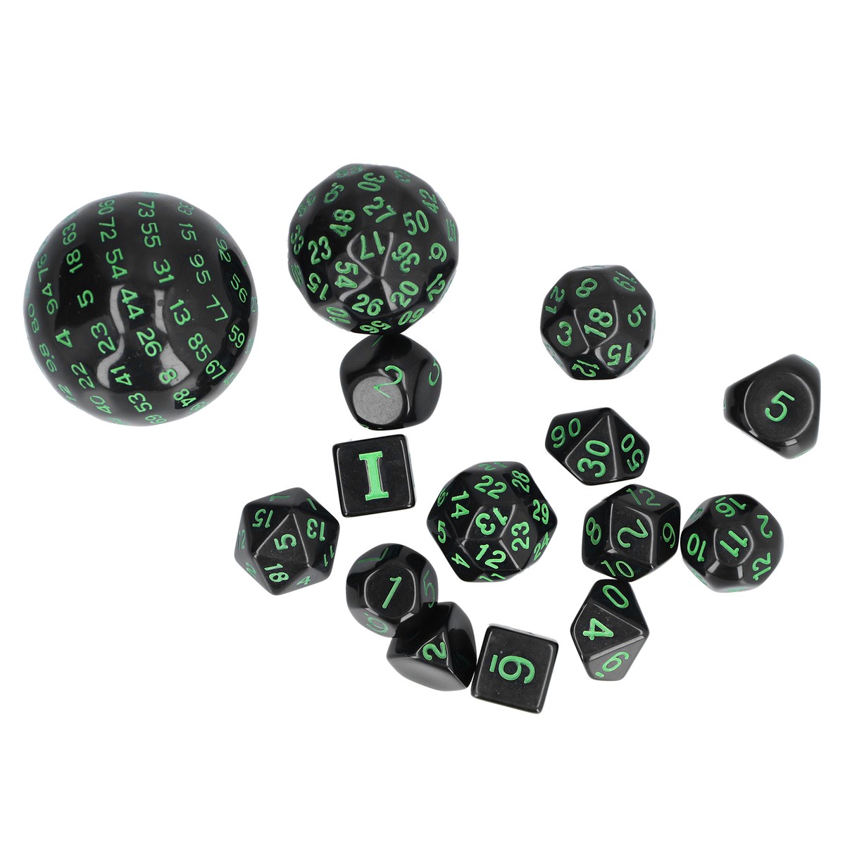 10 Polyedrische Würfel 10-seitig - Transparent Für Rollenspiele & Partys