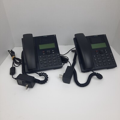 LOT OF 2x Aastra Mitel 6865i IP Phone 80C00001AAA-A  ***TESTED***