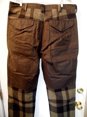 Filson 100% Wool Mackinaw Hunting Pants NWT 38 x 34 Otter Green