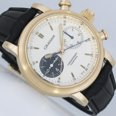 GRAHAM GOLD FOUDROYANTE BLITZENDE SEKUNDE RATTRAPANTE DOPPELCHRONOGRAPH 2PLI 695