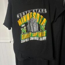 1991  Minnesota North Stars Stanley Cup Finals T-shirt NHL Hockey
