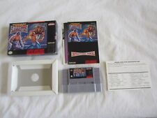 Saturday Night Slam Masters (SNES) Super Nintendo CIB Complete 1993 Capcom RARE