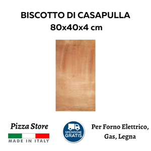 BISCOTTO DI CASAPULLA - 80x40x4 cm - PIETRA REFRATTARIA - ELETTRICO, GAS,  LEGNA | eBay