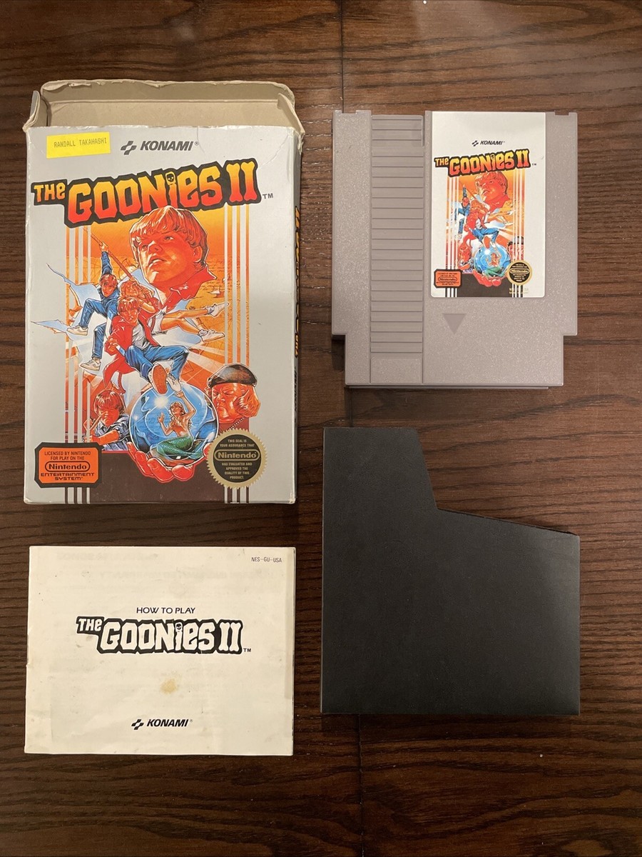 Konami Nes The Goonies Original Nintendo NES Goonies II Konami
