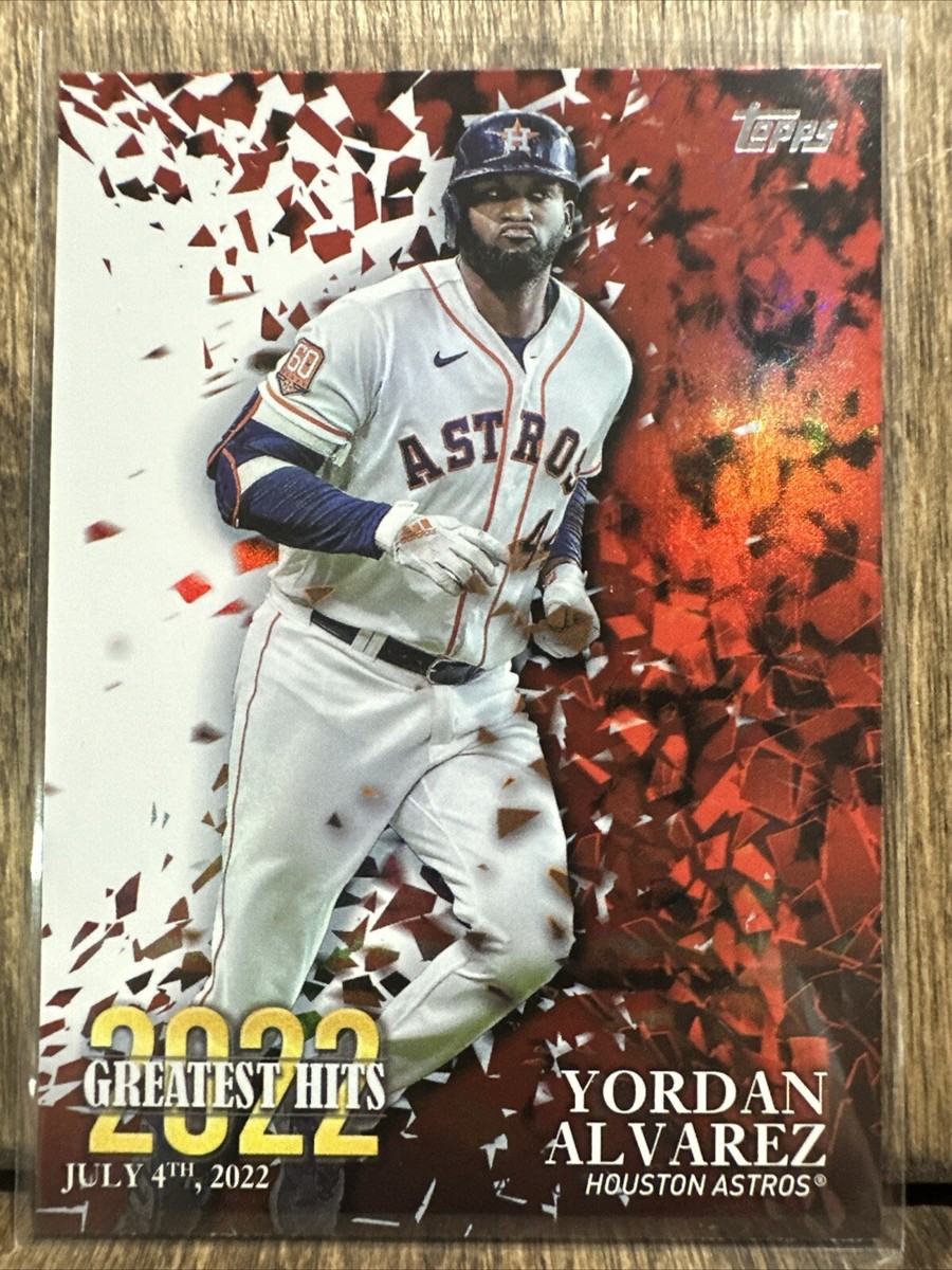シングルカード Topps - 2022 Topps tier one Yordan Alvarez Auto 2023 Topps Series 1 Yordan Alvarez 2022 Greatest Hits #22GH