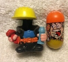 2004 Mighty Beanz Bodz S1: 252 Carpenter Bean  Builder Bod Black 