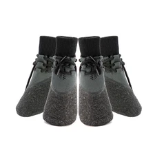 4pcs Anti-Slip Dog Boots Waterproof Adjustable Dog Socks with Shoelace