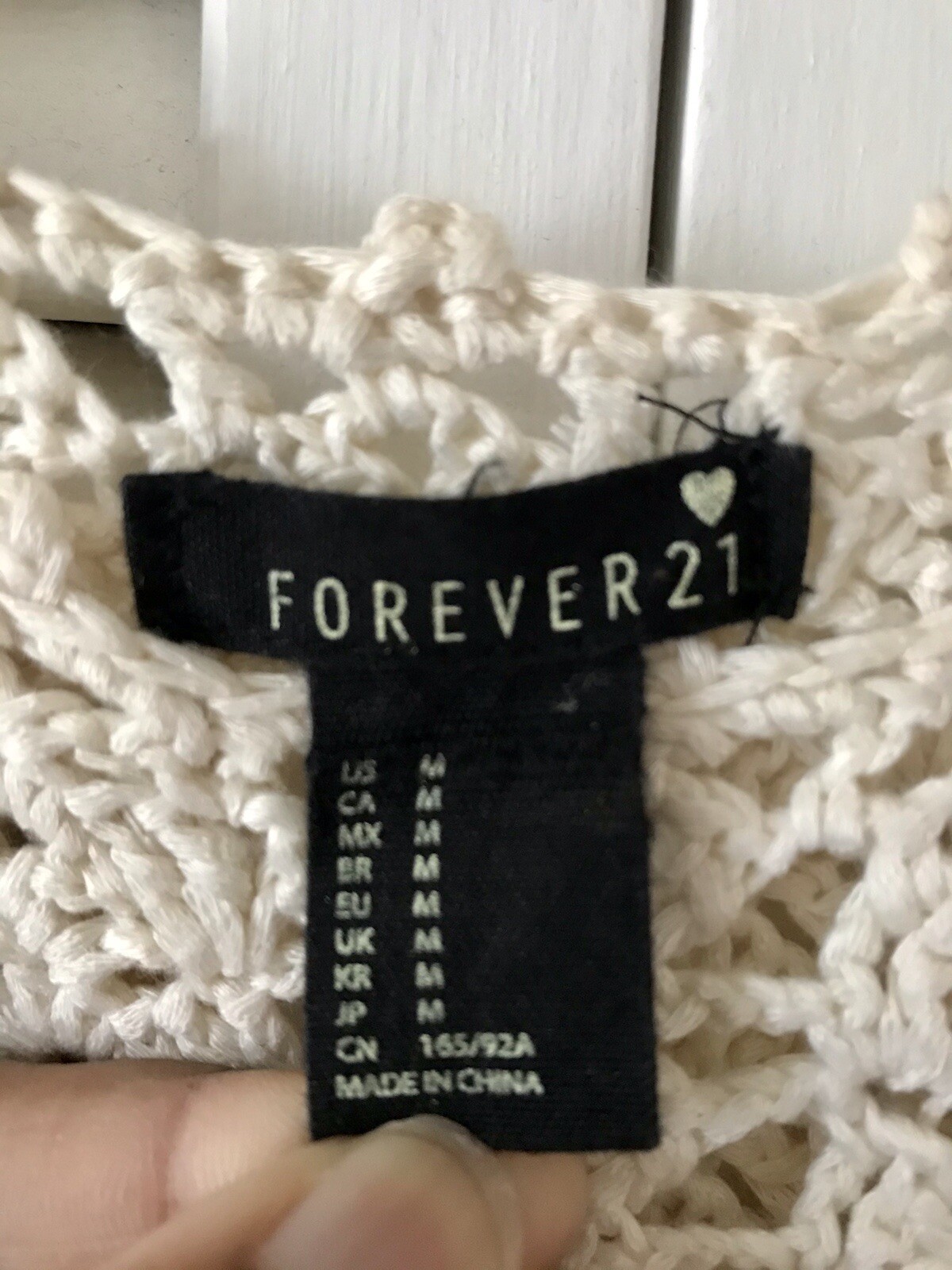 crochet tank top forever 21