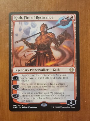 x1 Koth, Fire of Resistance - Foil R MTG Phyrexia: All Will Be One M/NM, English