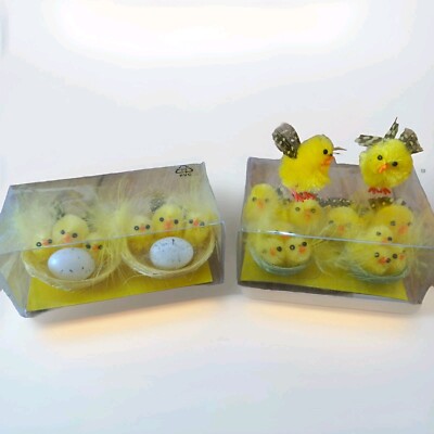 Oster Kücken Im Nest mit oder ohne Ei Chicks Osterdeko Deko Ostern