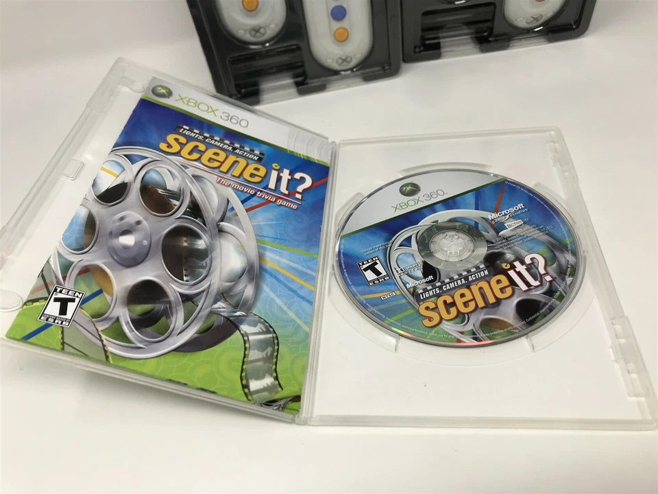 Scene It? Video Game Lights, Camera, Movie - Microsoft Xbox 360 - w controllers - Image 3 of 4