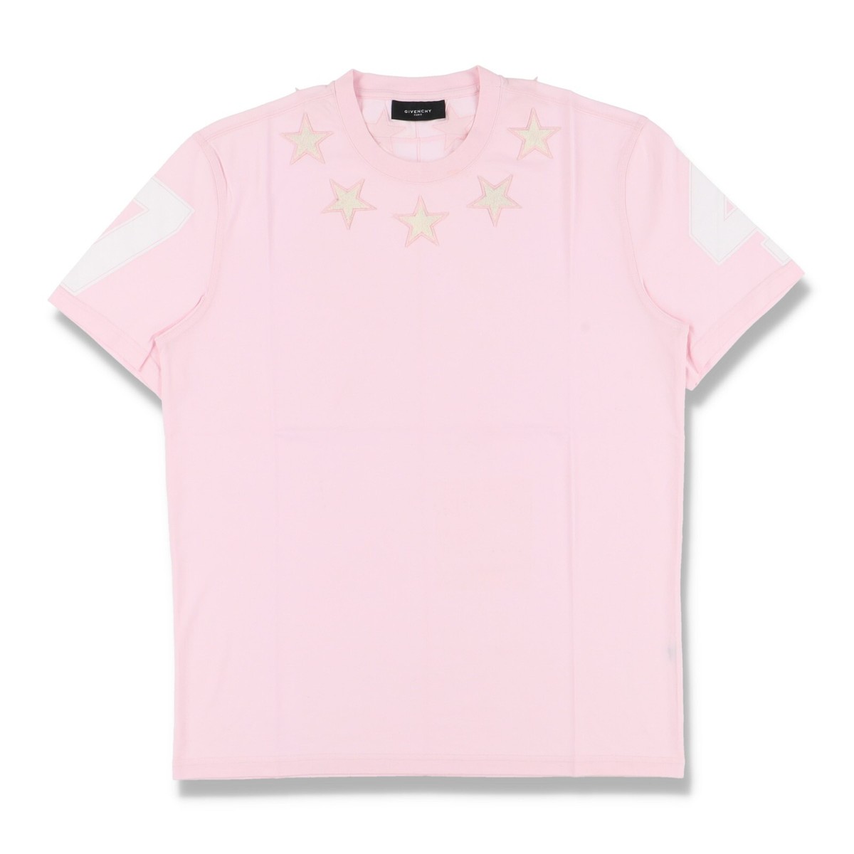 Givenchy Pink Felt Stars T-Shirt | Size XS Cuban (Slim fit) SS13