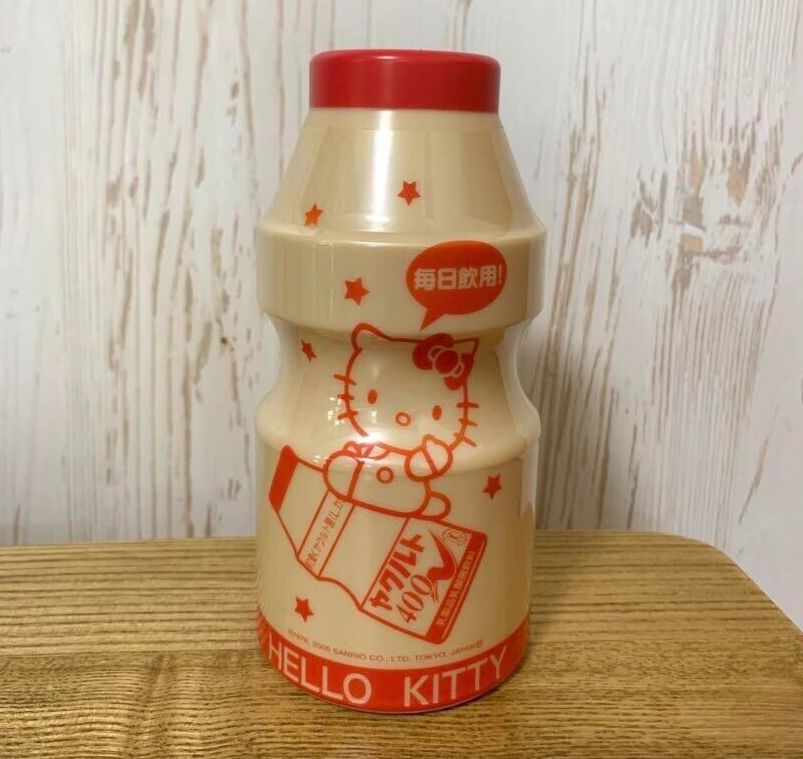 Hello Kitty Yakult 400 Collaboration Piggy Bank Sanrio Used Japan