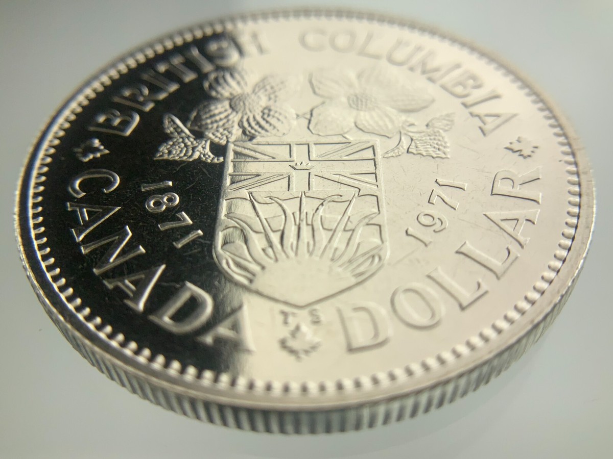 1871-1971 British Columbia Canada Dollar Proof-like Uncirculated