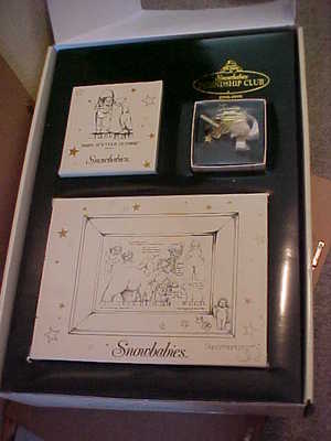 Dept 56 Snowbabies 1998-1999 Friendship Club New in Box Baby It's Cold Outside