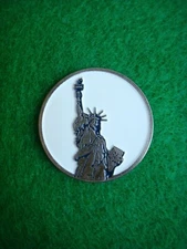 Statue of Liberty Island New York Golf Ball Marker Metal Putting Coin NY Harbor