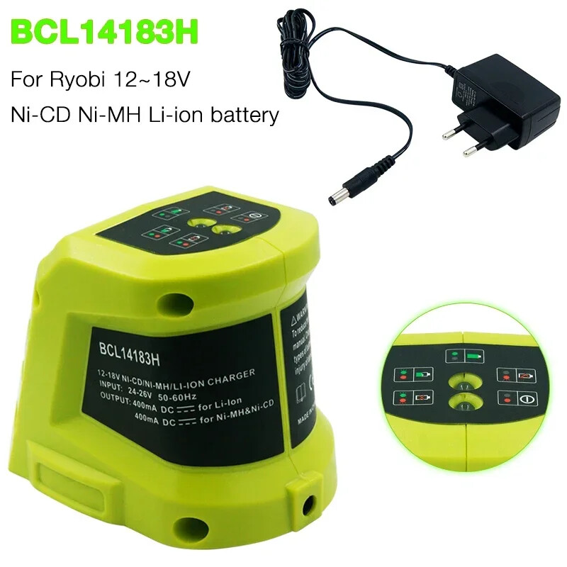 BCL14183H Lithium-lon Battery Charger For Ryobi 12-18V NI-CD NI-MH