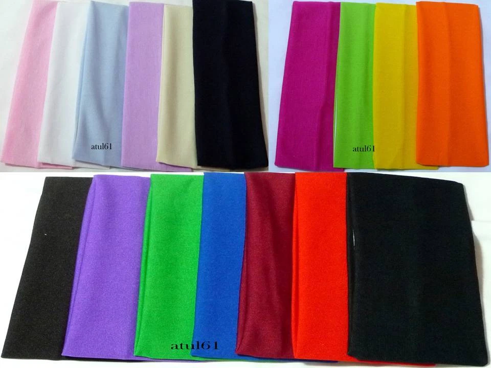 Wide Headbands Plain Stretchy Soft Hair Band Unisex Kylie headband 7cm Accessori
