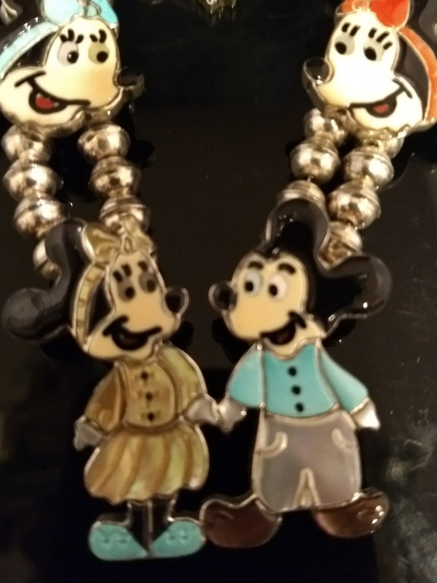 [BlackMuse] チェジウ着用☆Antique stone volume pin set Vintage Zuni Disney Sterling Silver Inlay Squash Blossom