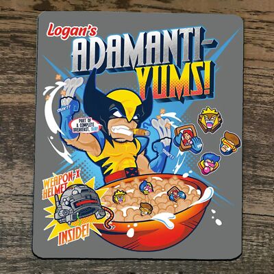 Mouse Pad Logans Adamanti Yums Cereal Wolverine