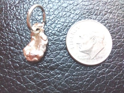 Solid Silver Freeform Nugget Pendant With Sterling Silver Jump Ring