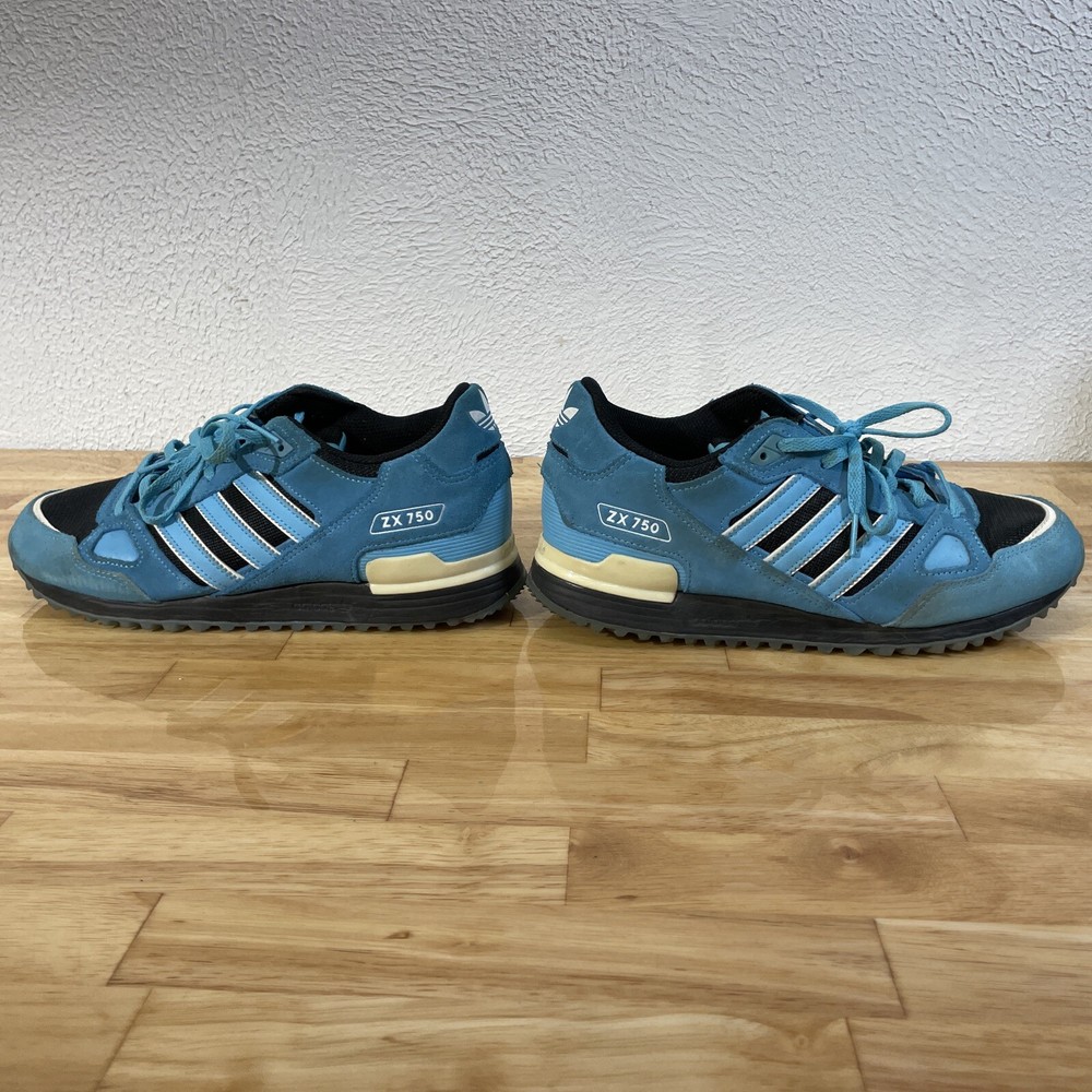 Adidas ZX 750 --  Black Sky Rush -- Mens Size 8