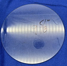 Flat Clock Glass - 9 13/16" Inches New Old Stock  Flat 