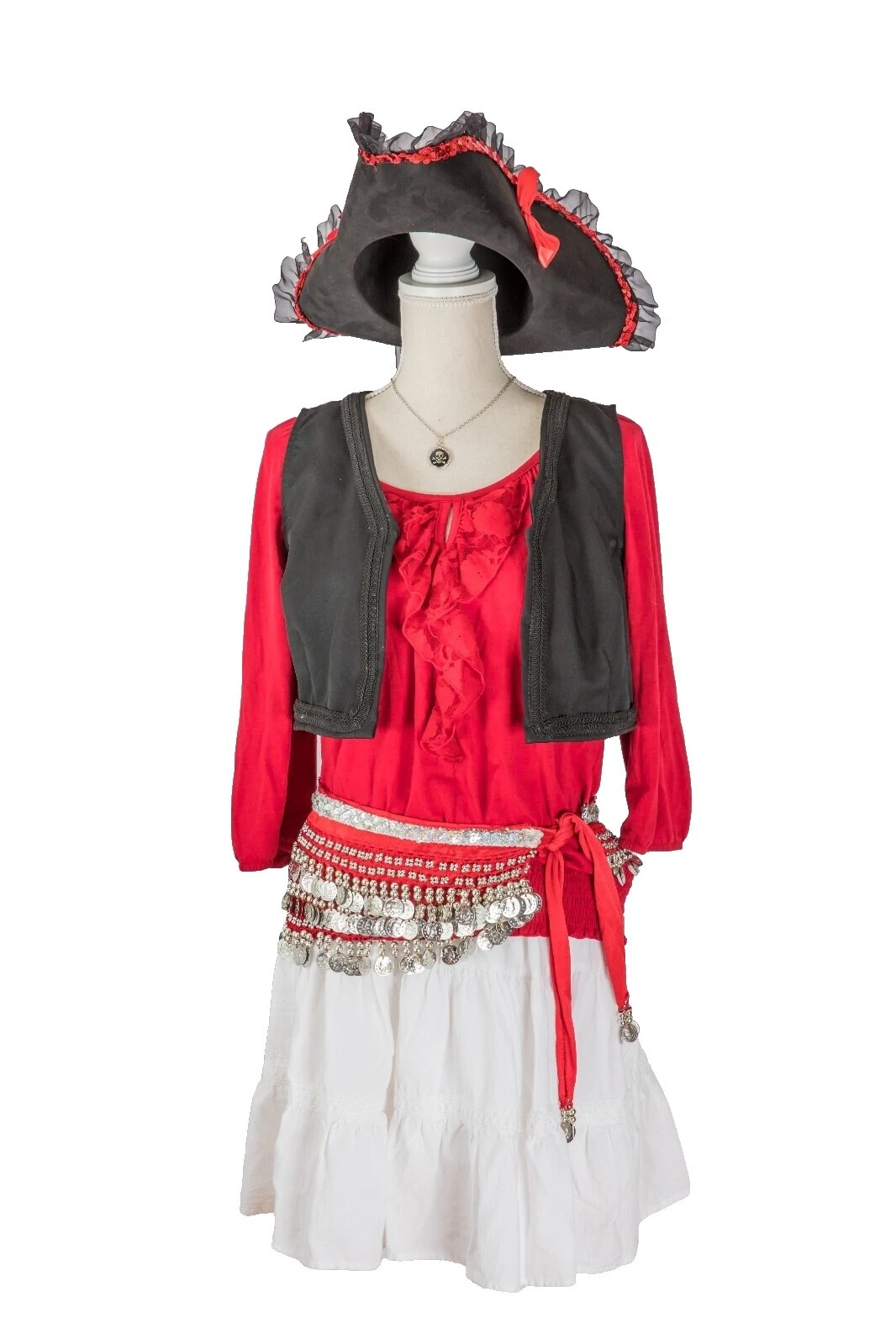 Mezcla de Algodón Traje Completo pirata Disfraces Para Mujeres