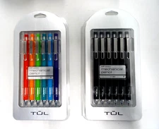 12 TUL Mechanical Pencils, 0.7 mm, Black/Color Barrels, 2 Packs of 6 Pencils New