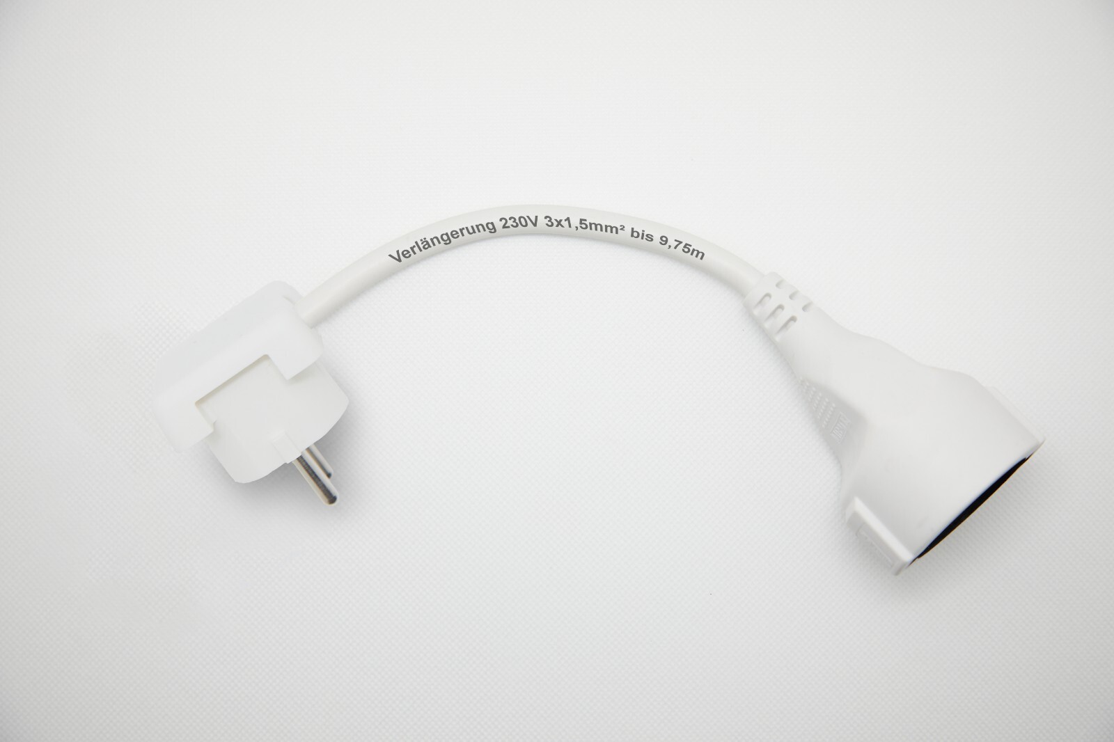 ViD Schutzkontakt-Stecker Flach - 90° Drehbarer Schuko Stecker Ohne Kabel