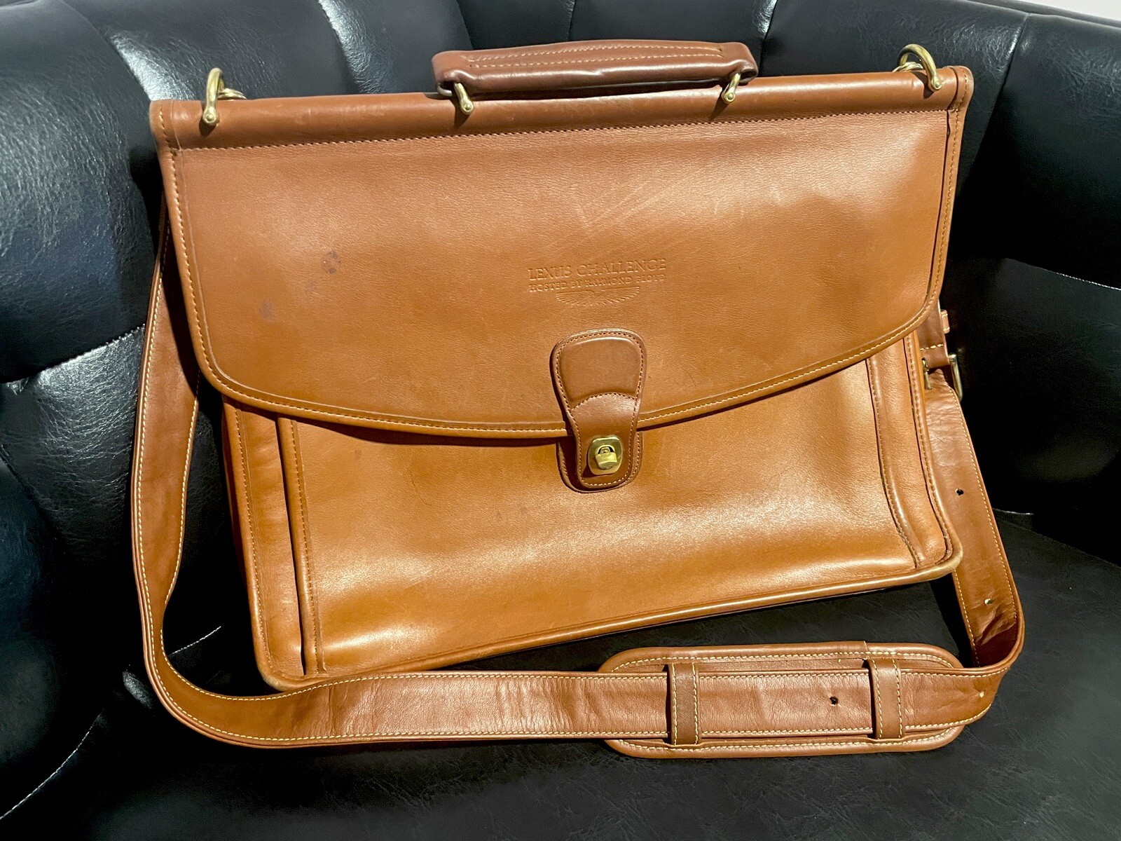 Coach Briefcase Beekman Brown Leather With Detachable… Gem