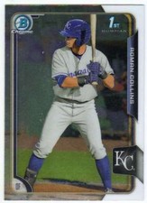 2015 Bowman Draft Picks Chrome Prospect #122 Roman Collins Royals 