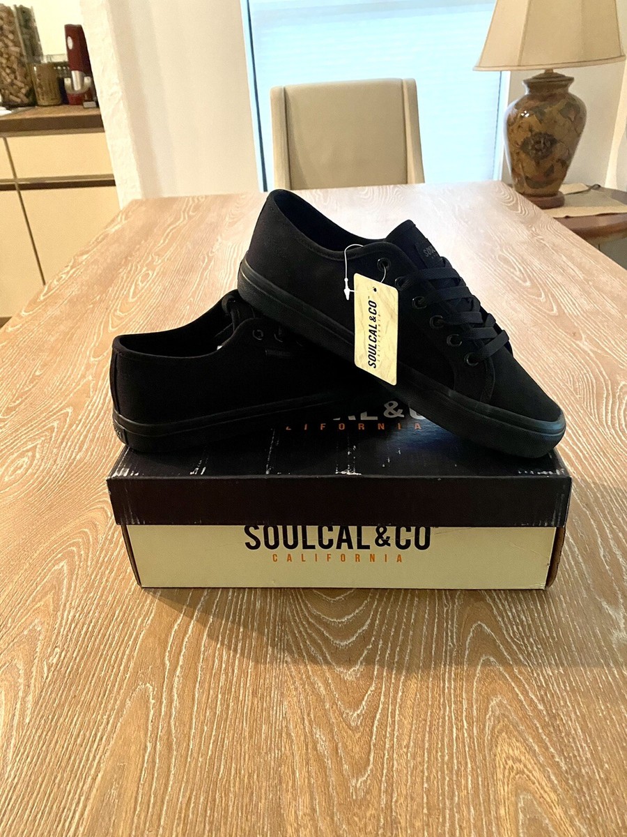 SoulCal Mens Sunrise Lace Up Canvas Lo Shoes Trainers Footwear