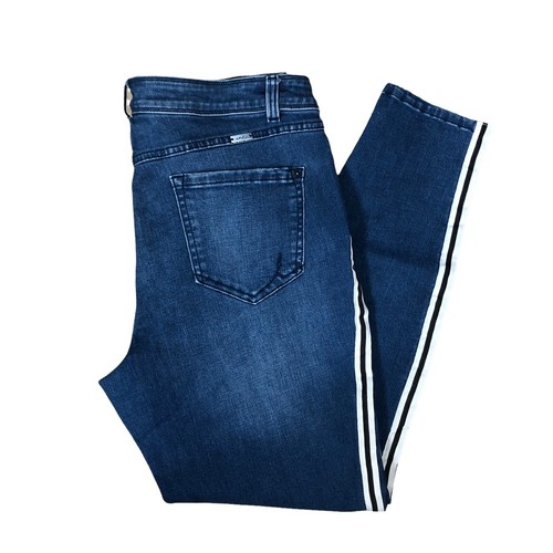 Regular Fit Jeans Blue Side Stripes | eBay
