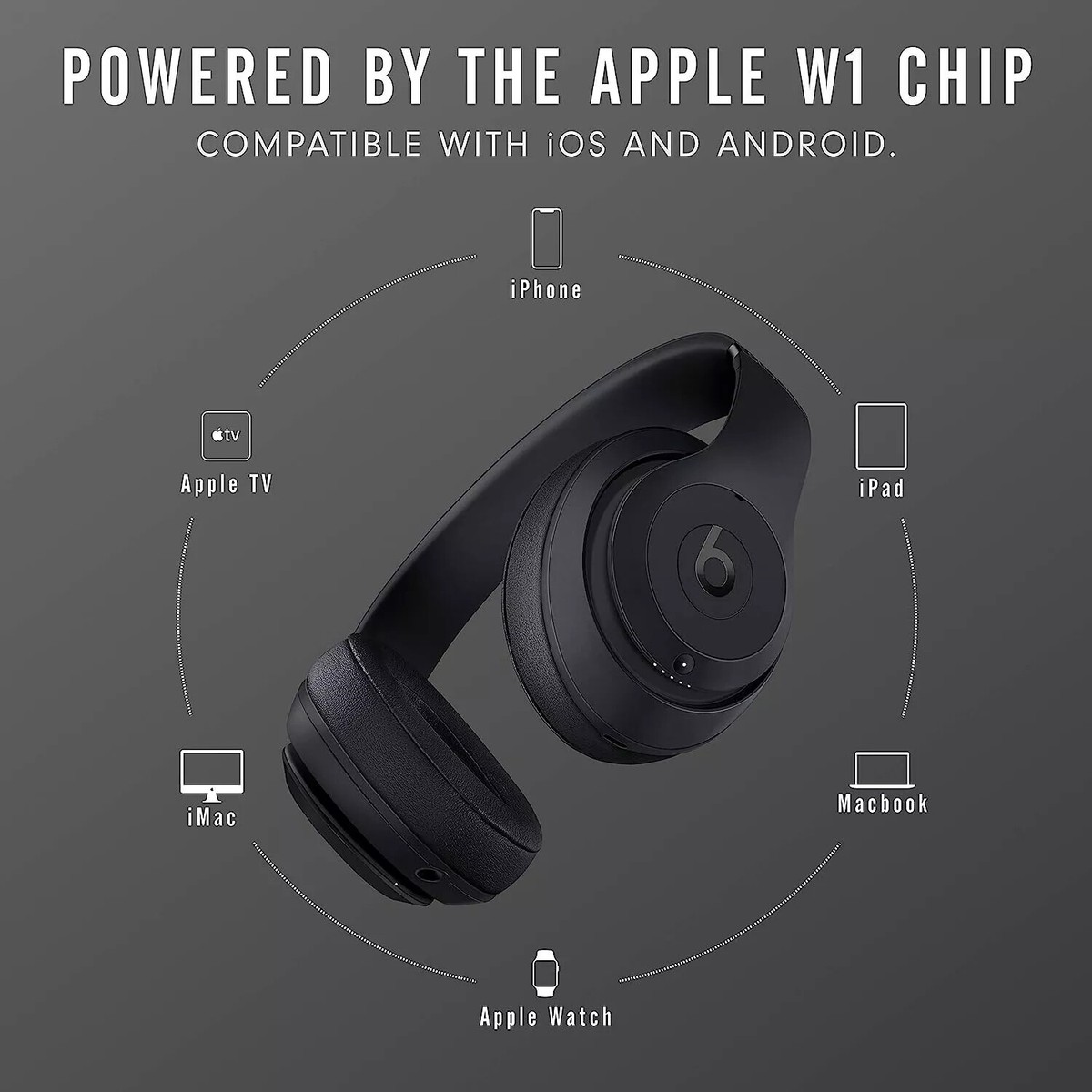 Beats Studio3 Wireless Noise Cancelling Headphones | GRADE A+ All