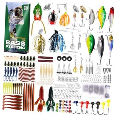 322-Piece Fishing Lures Kit - Buzz Bait/Spinner A-322pcs Bass Fishing Kit