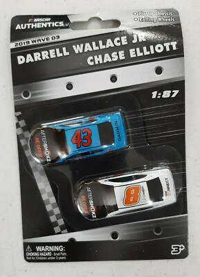 NASCAR Authentics 2019 Wave 3 Darrell Bubba Wallace & Chase Elliott 1:87 Diecast