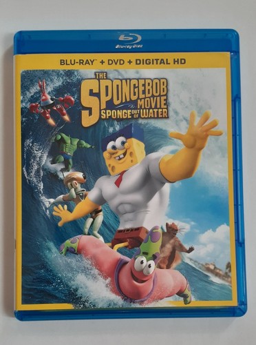 The Spongebob Movie Blu + ray + DVD +Digital HD 2015 2 Disc with Sleve - Picture 3 of 5