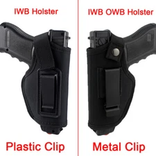 Concealed Carry Tactical IWB OWB Right Hand Gun Holster Waist Belt Pistol Holder