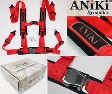 Aniki Rouge 4 Point Avion Boucle Course Siège Ceinture Harnais W / Ultra Epaule