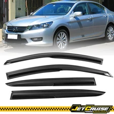 Fits 13-17 Honda Accord Sedan Mug Style Window Visors Rain Sun Guard Deflector