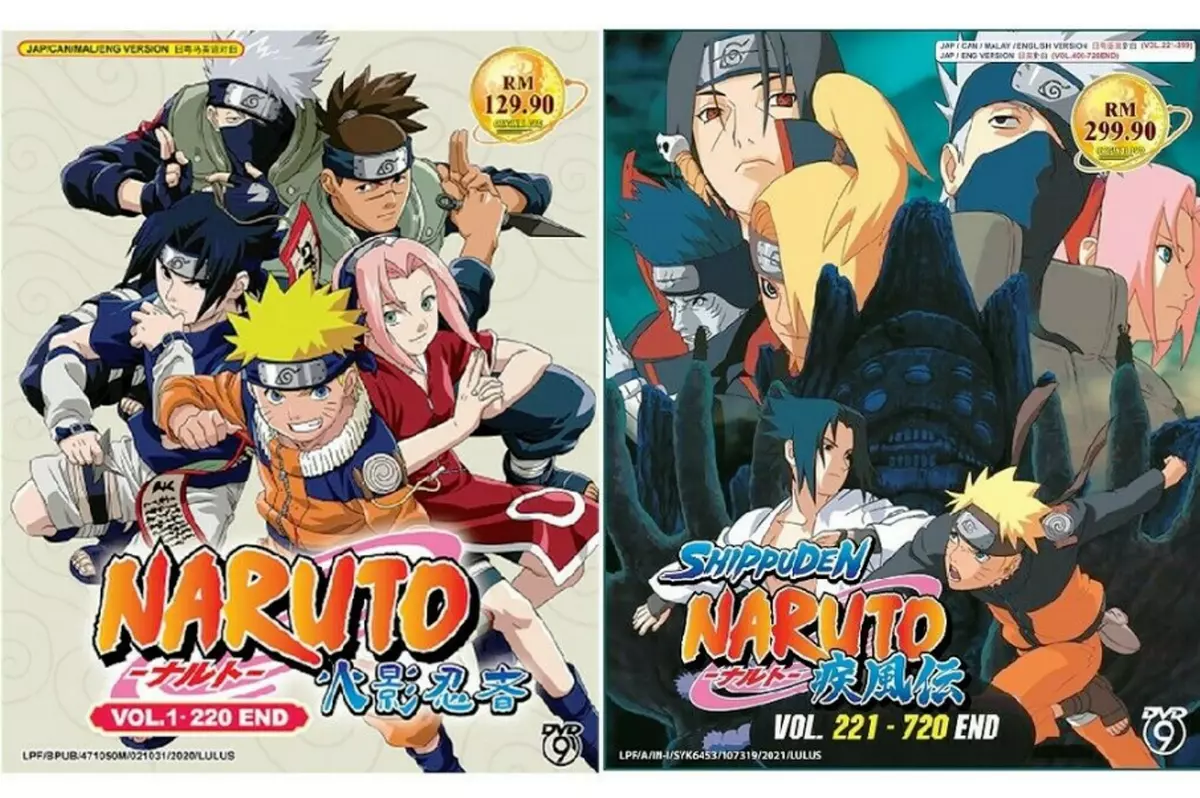 English Dubbed Naruto Shippuden Complete Series DVD Ep 1-720 End FAST SHIP